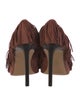 Ulla Johnson Suede Fringe Trim Accent Pumps