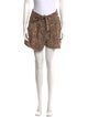 Ulla Johnson Animal Print Mini Shorts