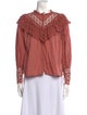 Ulla Johnson Mock Neck Long Sleeve Blouse