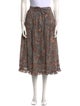 Ulla Johnson Floral Print Midi Length Skirt