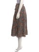Ulla Johnson Floral Print Midi Length Skirt