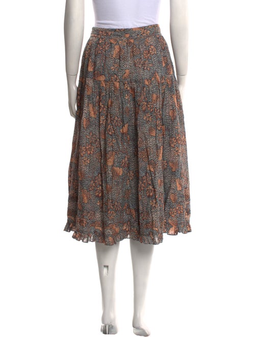 Ulla Johnson Floral Print Midi Length Skirt