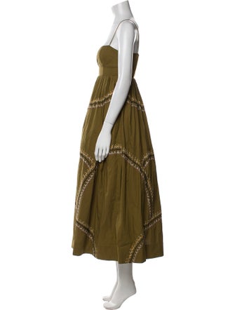 Ulla Johnson Square Neckline Long Dress