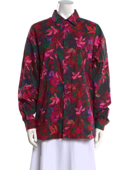 Ulla Johnson Floral Print Long Sleeve Button-Up Top