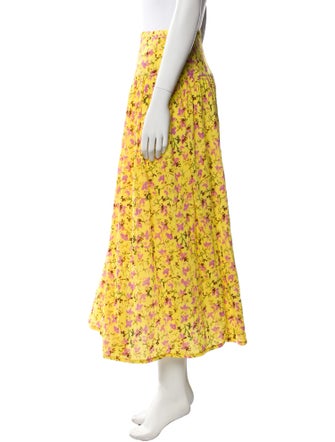 Ulla Johnson Floral Print Midi Length Skirt