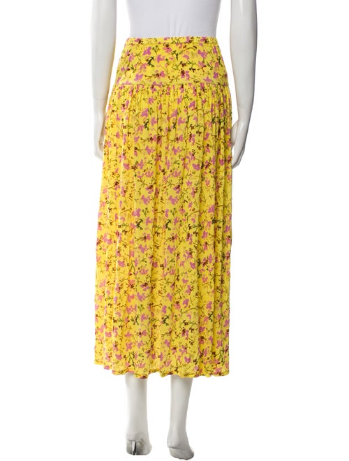 Ulla Johnson Floral Print Midi Length Skirt