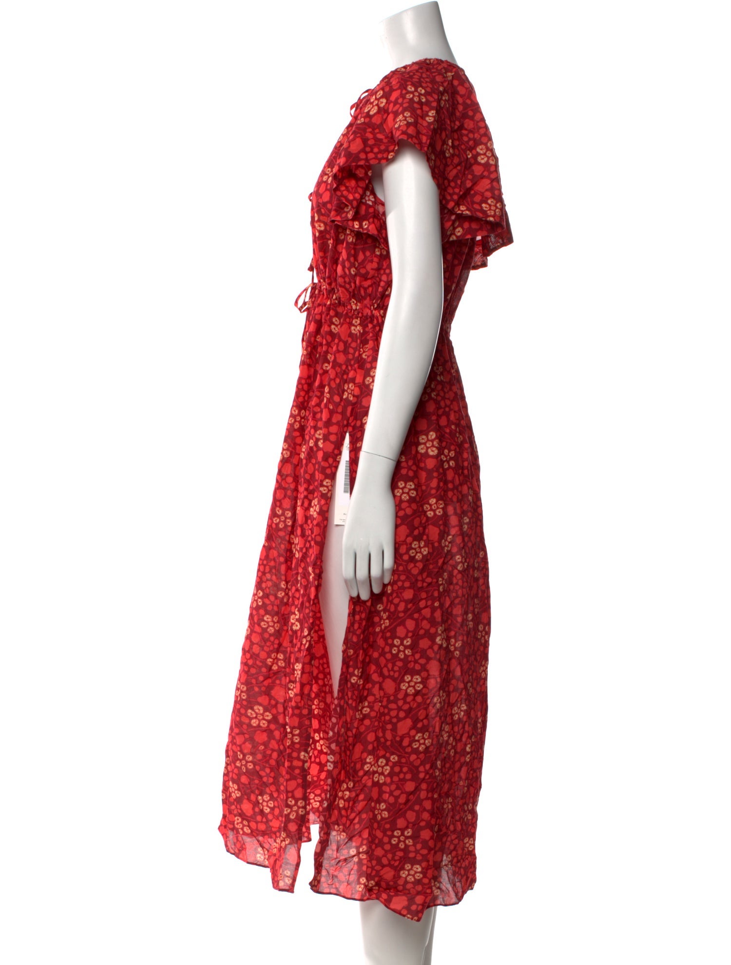 Ulla Johnson Floral Print Midi Length Dress