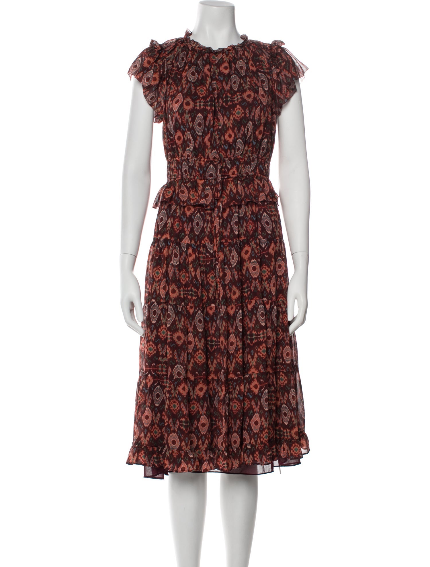 Ulla Johnson Silk Midi Length Dress