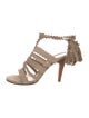Ulla Johnson Suede Tassel Accents Gladiator Sandals