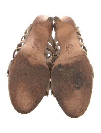 Ulla Johnson Suede Tassel Accents Gladiator Sandals