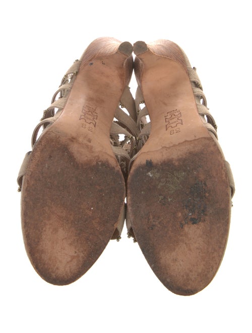 Ulla Johnson Suede Tassel Accents Gladiator Sandals