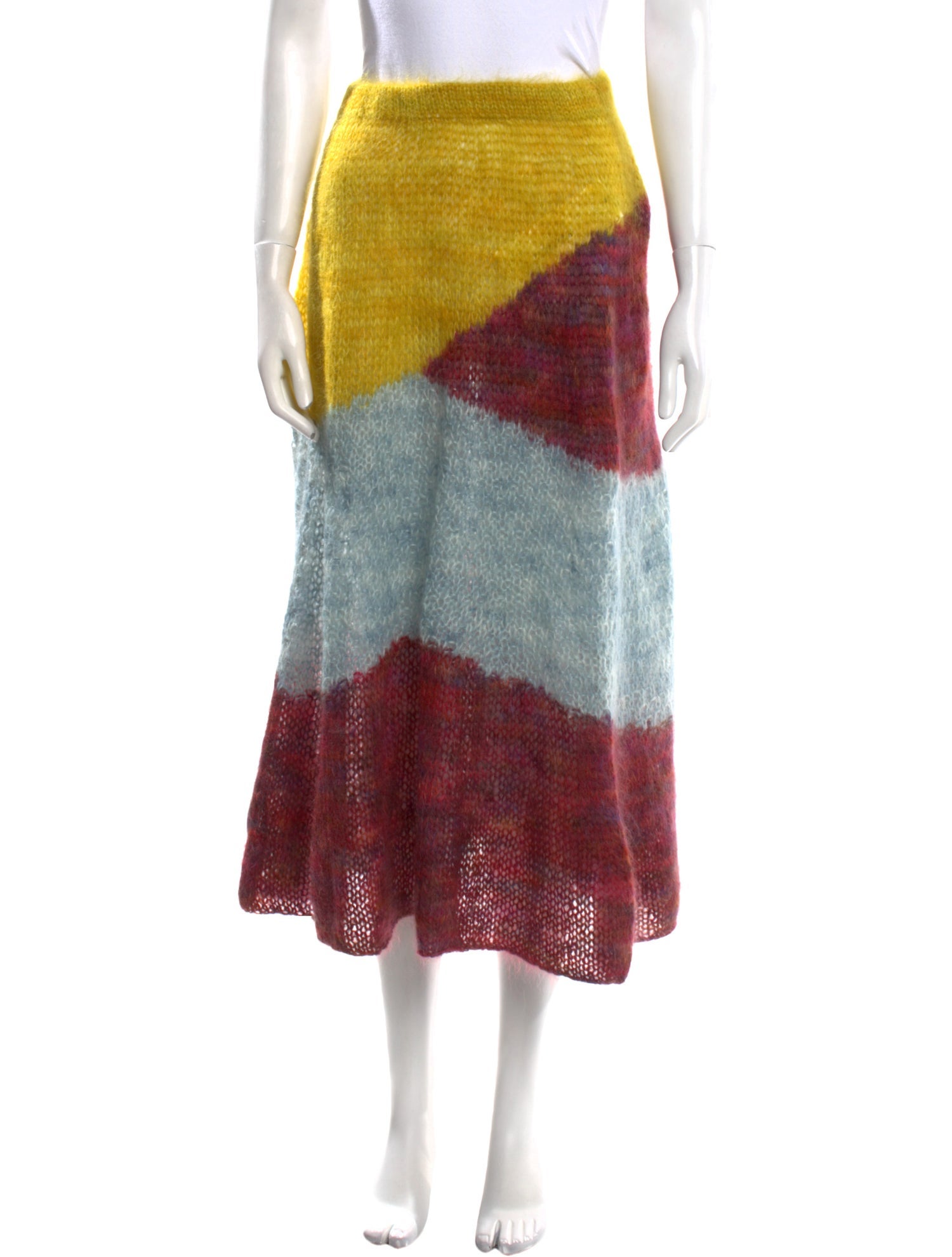 Ulla Johnson Kid Mohair Midi Length Skirt