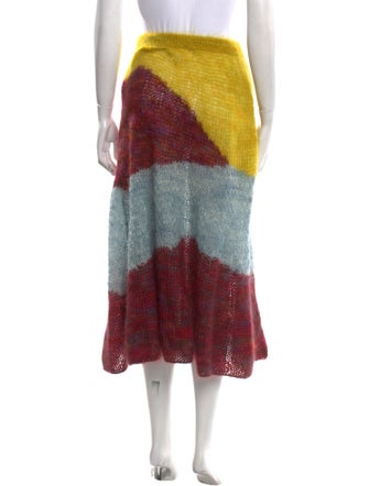 Ulla Johnson Kid Mohair Midi Length Skirt