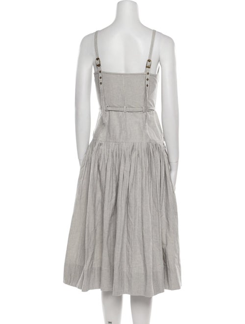 Ulla Johnson Striped Midi Length Dress