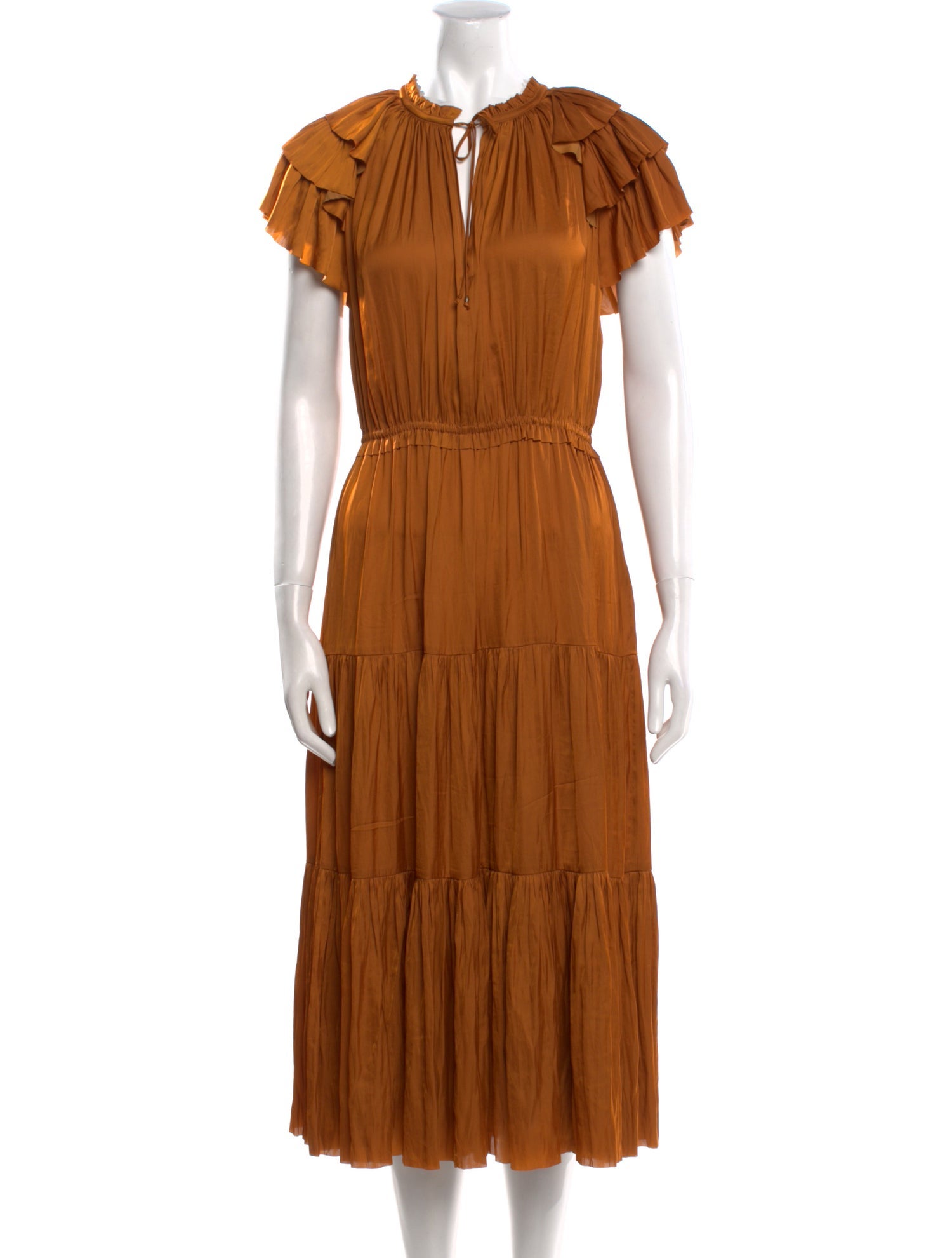 Ulla Johnson Tie Neck Long Dress