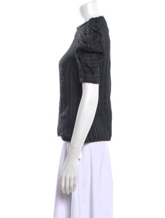 Ulla Johnson Crew Neck Short Sleeve Blouse