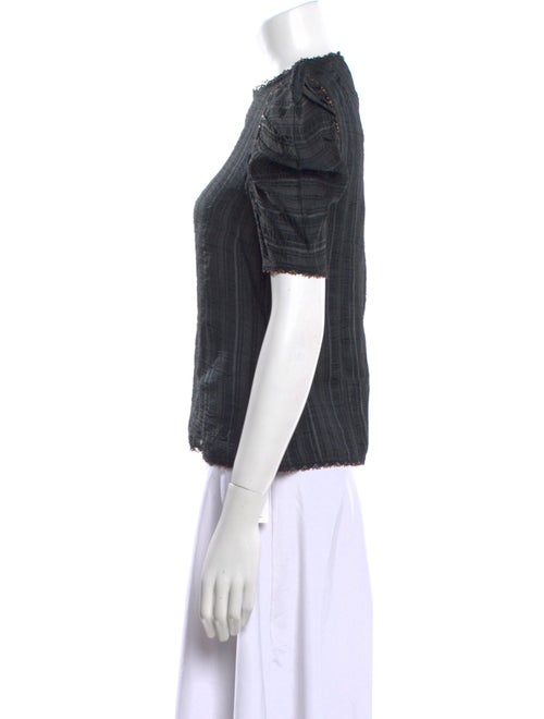 Ulla Johnson Crew Neck Short Sleeve Blouse