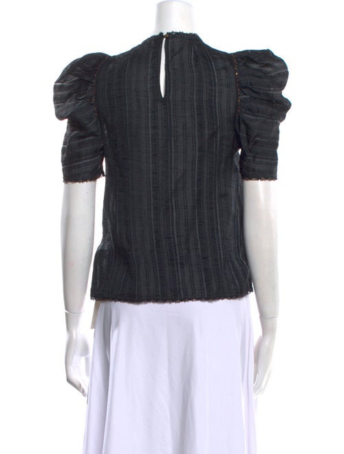 Ulla Johnson Crew Neck Short Sleeve Blouse