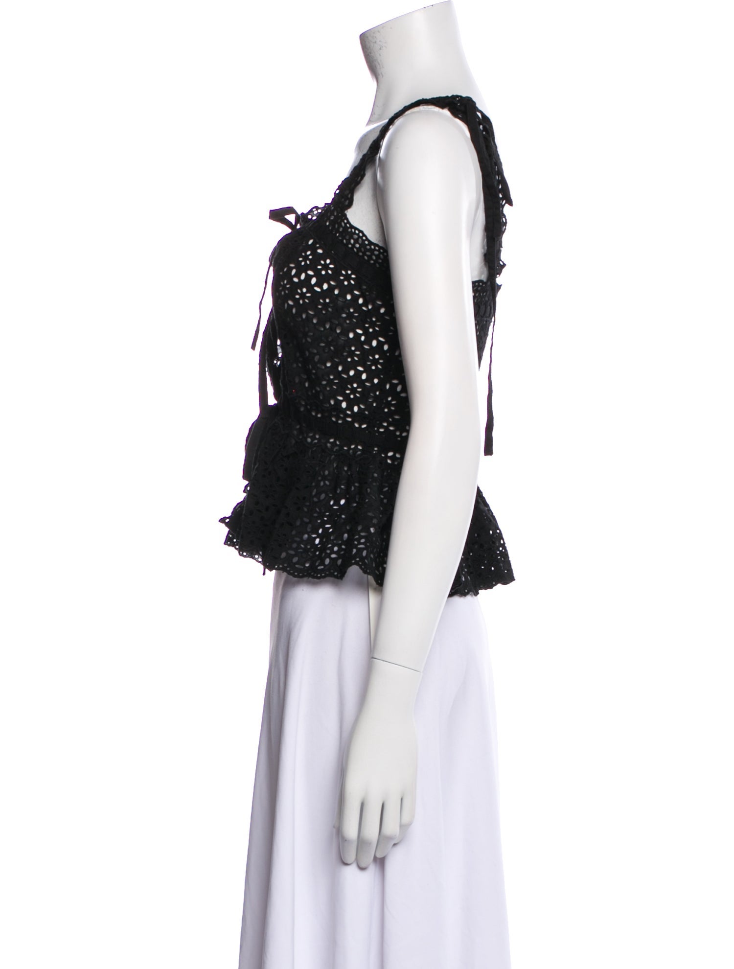 Ulla Johnson Square Neckline Sleeveless Crop Top