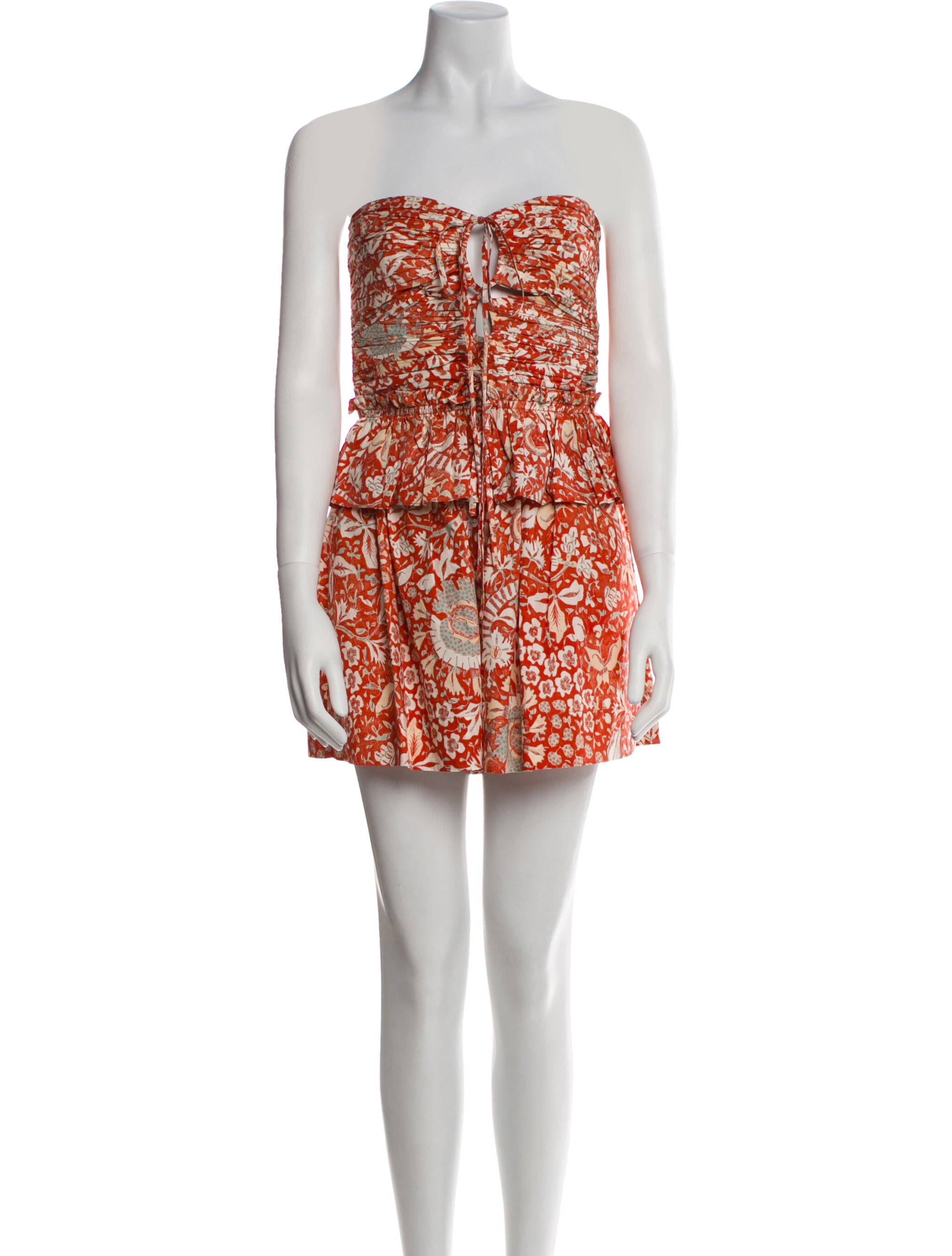 Ulla Johnson Floral Print Strapless Romper w/ Tags