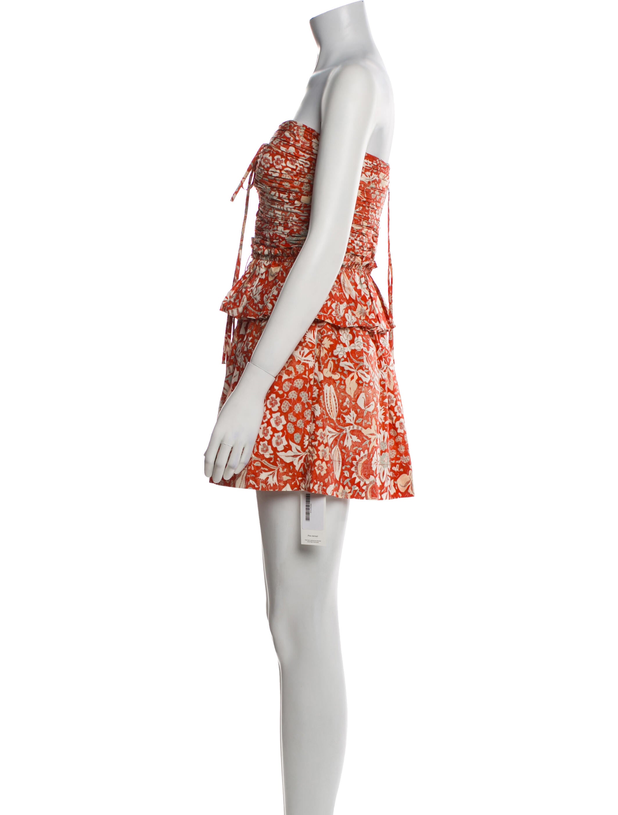 Ulla Johnson Floral Print Strapless Romper w/ Tags