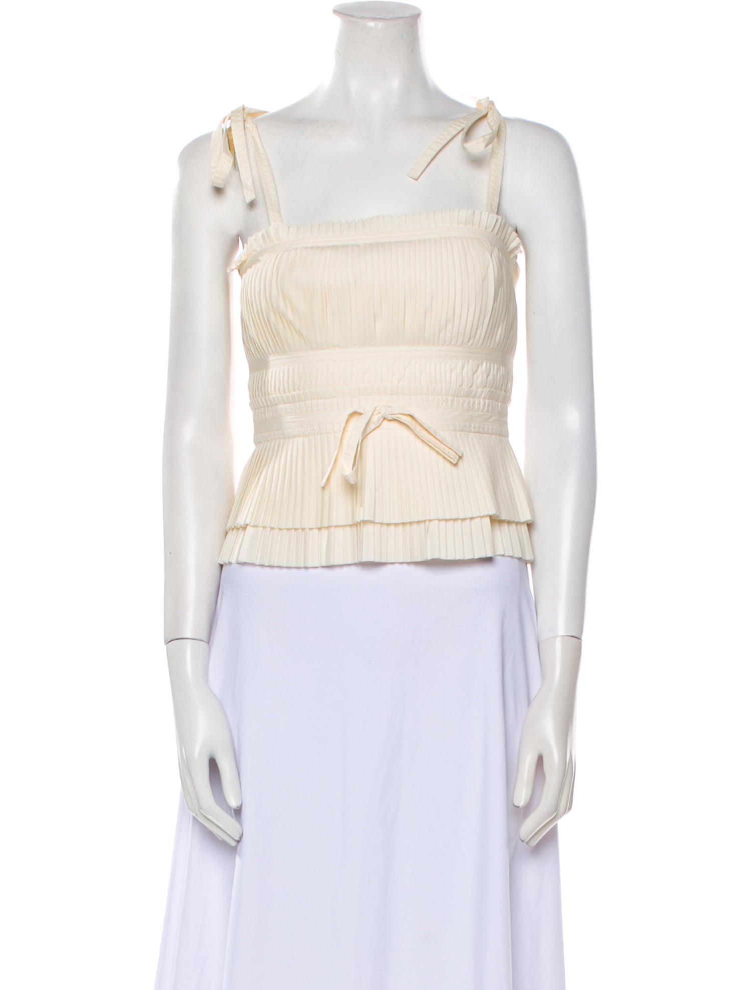Ulla Johnson Square Neckline Sleeveless Crop Top