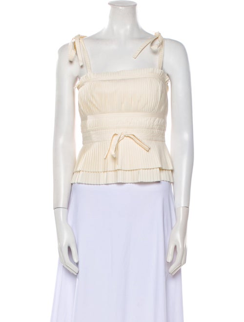 Ulla Johnson Square Neckline Sleeveless Crop Top