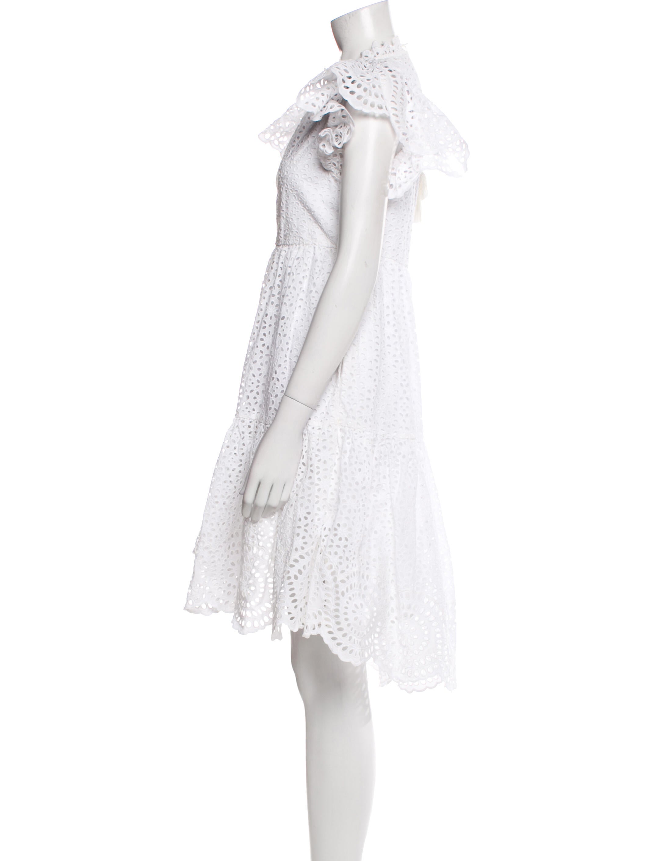 Ulla Johnson Mock Neck Midi Length Dress