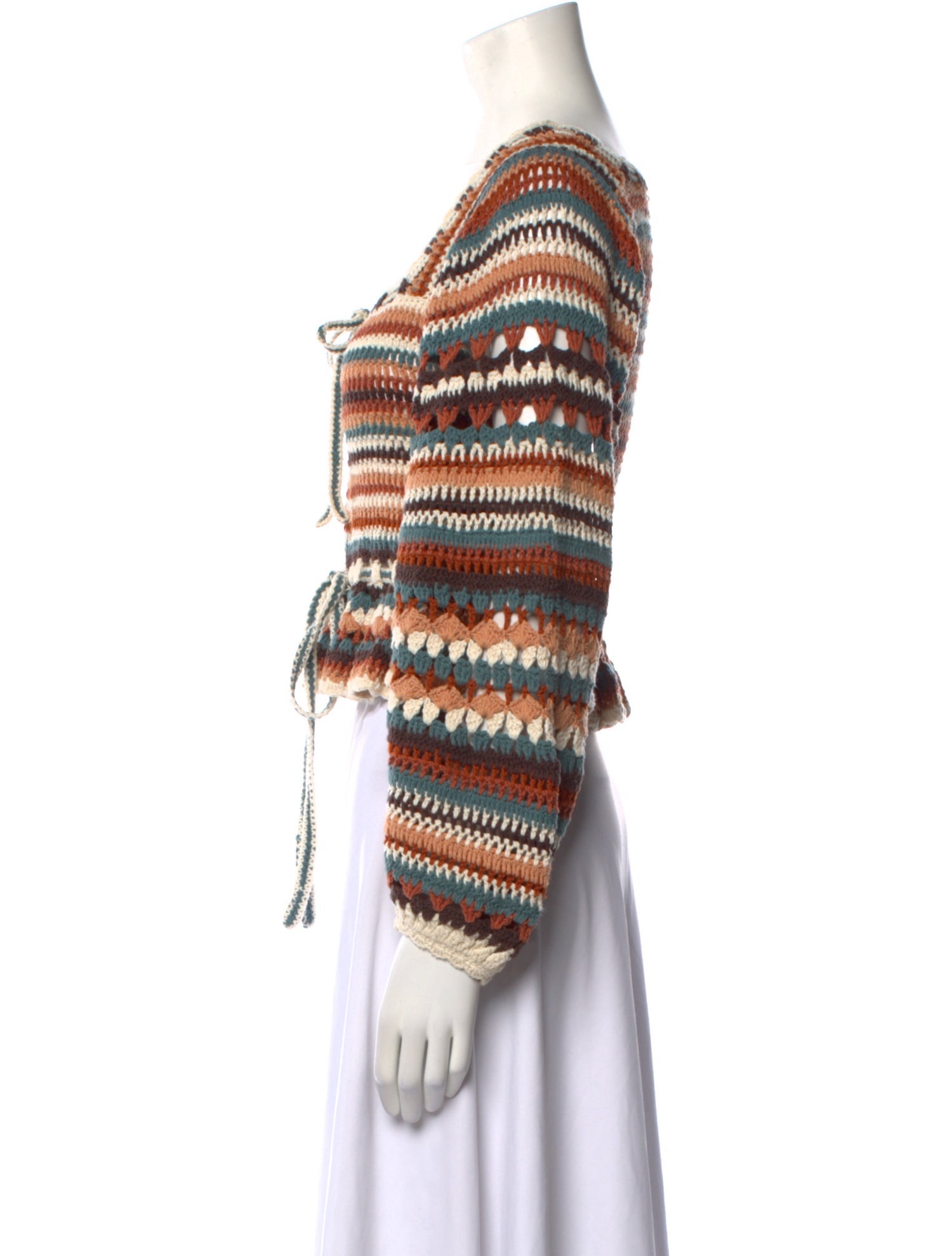 Ulla Johnson Striped Square Neckline Sweater