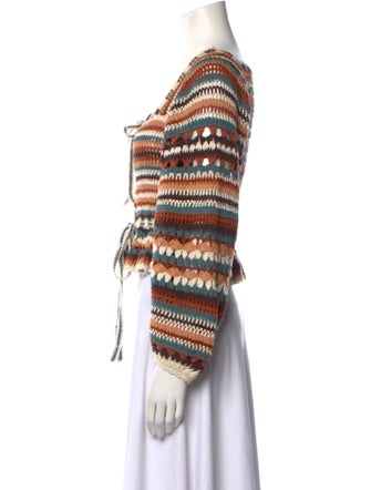 Ulla Johnson Striped Square Neckline Sweater