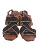Ulla Johnson Leather Colorblock Pattern Slides