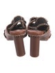 Ulla Johnson Leather Colorblock Pattern Slides