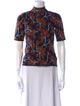 Ulla Johnson Floral Print Mock Neck Sweater