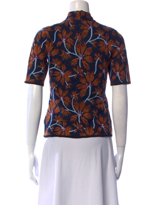 Ulla Johnson Floral Print Mock Neck Sweater