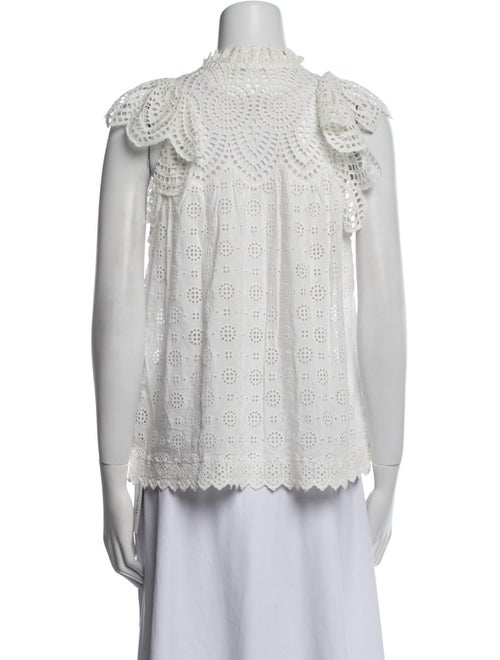 Ulla Johnson Calliope Lace Pattern Blouse