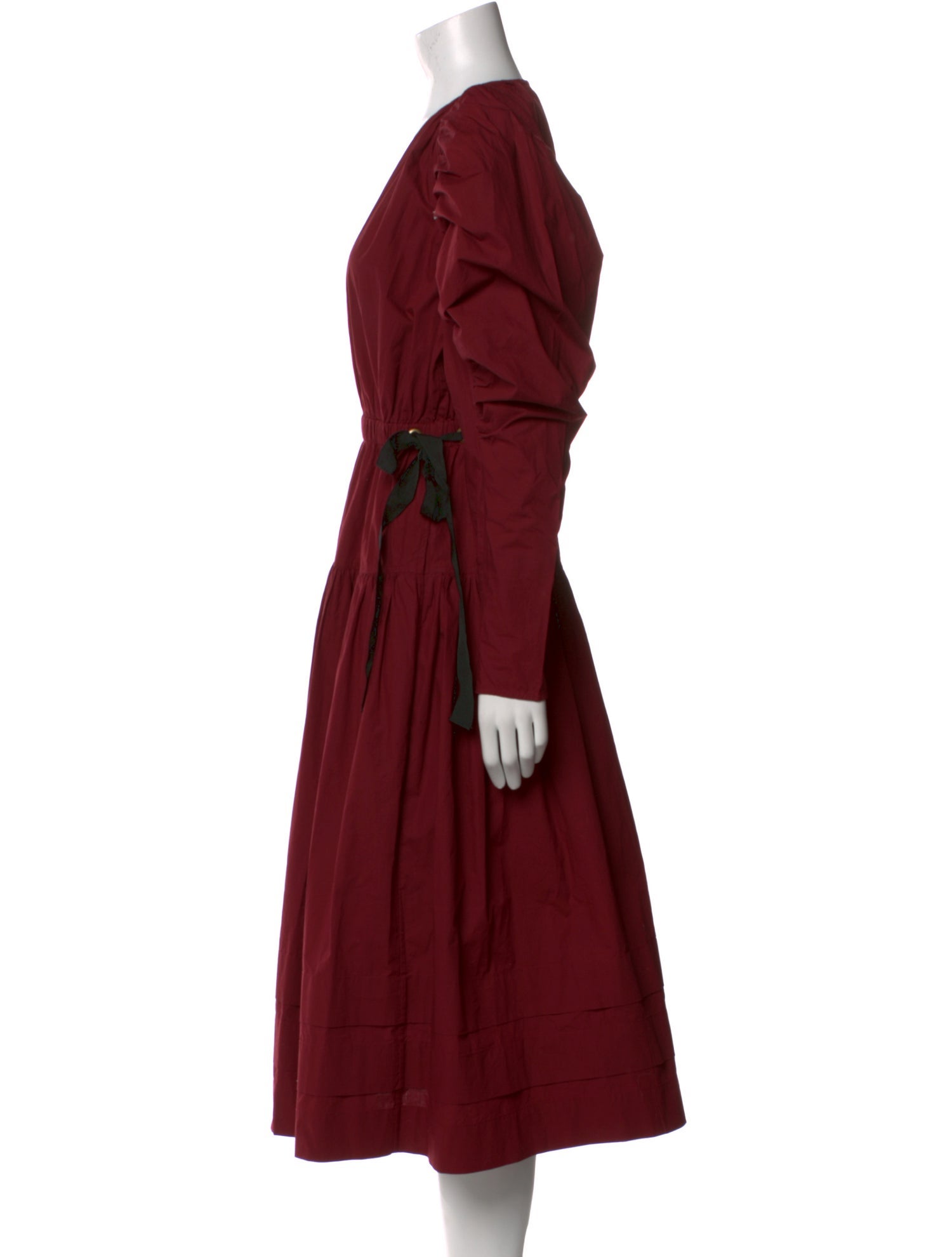 Ulla Johnson V-Neck Midi Length Dress