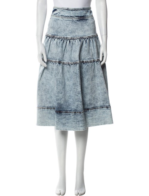 Ulla Johnson Pleated Accents Midi Length Skirt