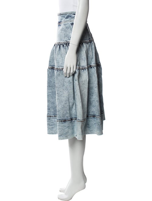 Ulla Johnson Pleated Accents Midi Length Skirt