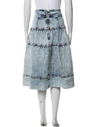 Ulla Johnson Pleated Accents Midi Length Skirt