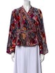 Ulla Johnson Printed V-Neck Sweater