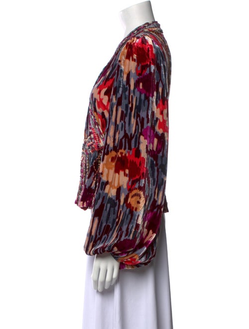 Ulla Johnson Printed V-Neck Sweater