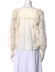 Ulla Johnson Crew Neck Long Sleeve Blouse