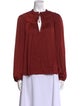 Ulla Johnson V-Neck Long Sleeve Blouse