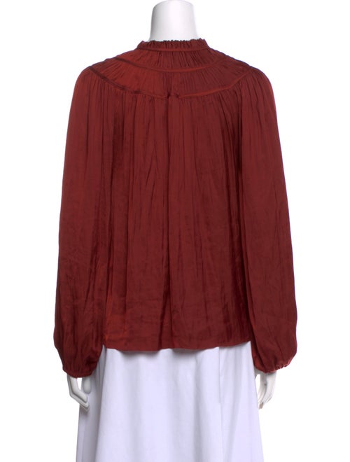 Ulla Johnson V-Neck Long Sleeve Blouse