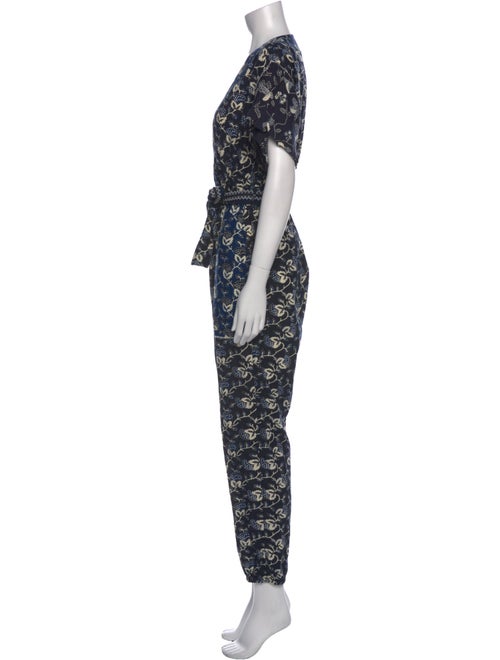 Ulla Johnson Printed V-Neck Jumpsuit