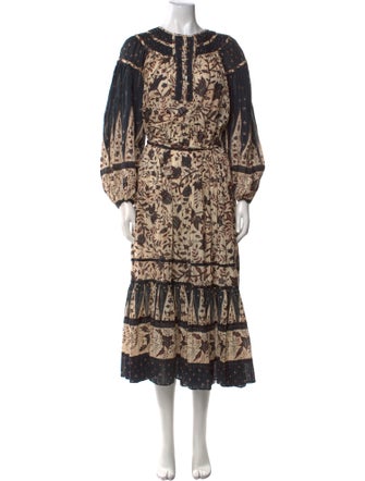 Ulla Johnson Printed Midi Length Dress