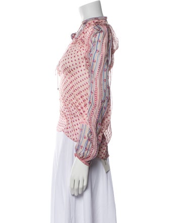 Ulla Johnson Silk Printed Blouse
