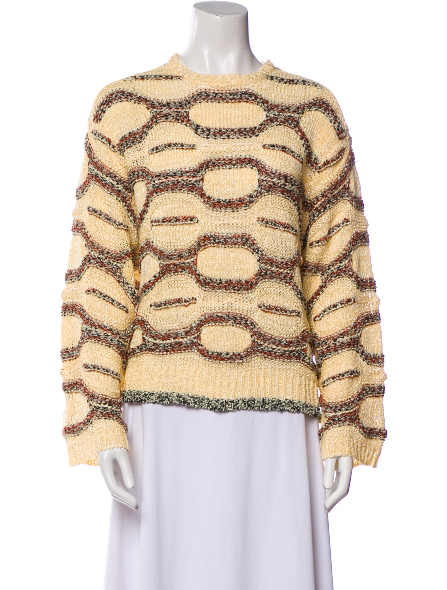 Ulla Johnson Printed Crew Neck Sweater
