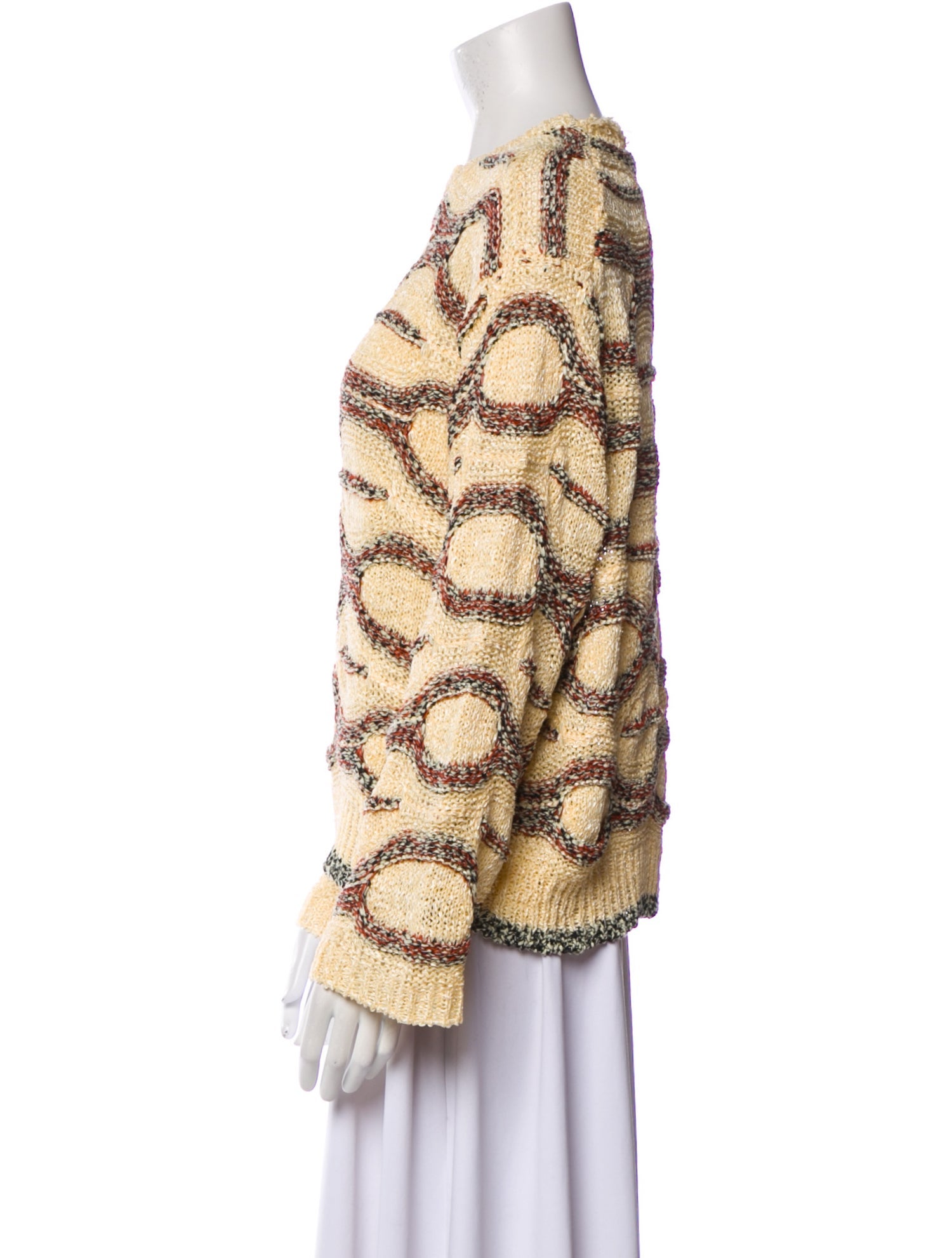 Ulla Johnson Printed Crew Neck Sweater