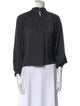 Ulla Johnson Tie Neck Long Sleeve Blouse